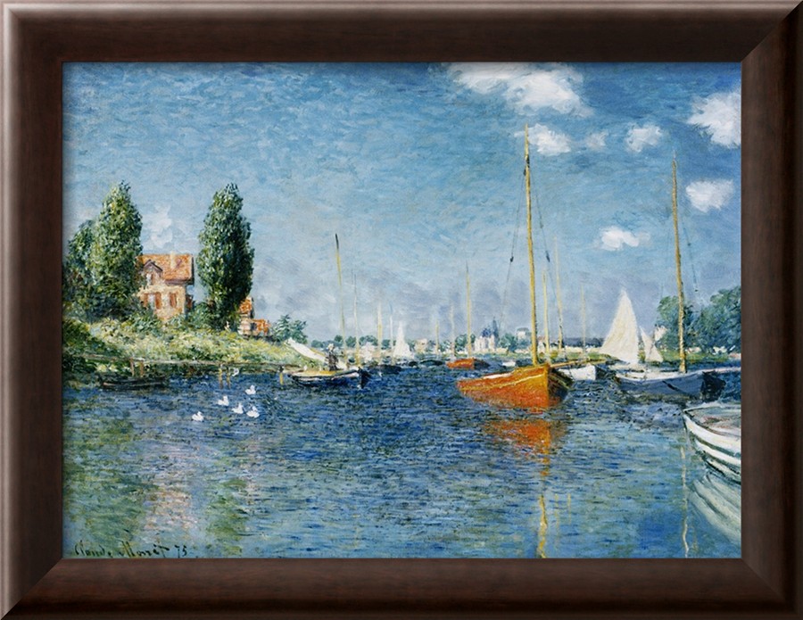 Red Boats, Argenteuil-Claude Monet Painting